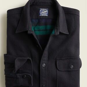 J. Crew Heavyweight double-cloth shirt-jacket in plaid